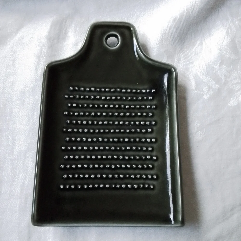 Williams Sonoma Green Ceramic Grater Dish